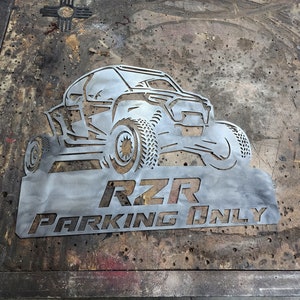 RZR Parking Sign