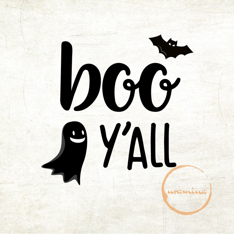 Boo Y'all svg eps dxf Cut File for Cricut and Silhouette | Etsy