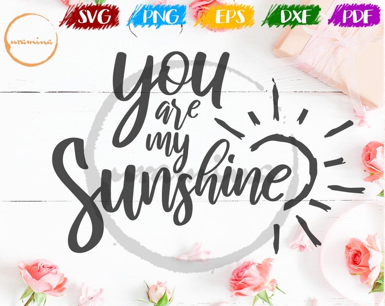 Download You Are My Sunshine SVG Cut Files for Cricut Silhouette | Etsy