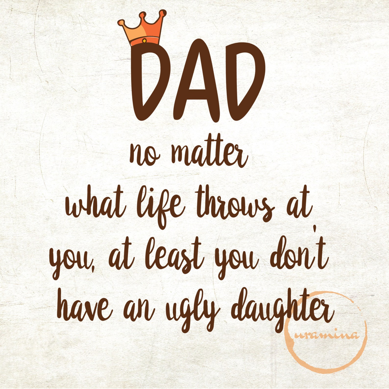 Download Dad Ugly Daughter Quote svg Father's Day svg Dad svg | Etsy