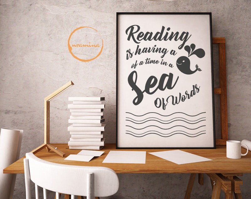 Download Reading Quote SVG Home Decor Cut Files Cricut Silhouette ...