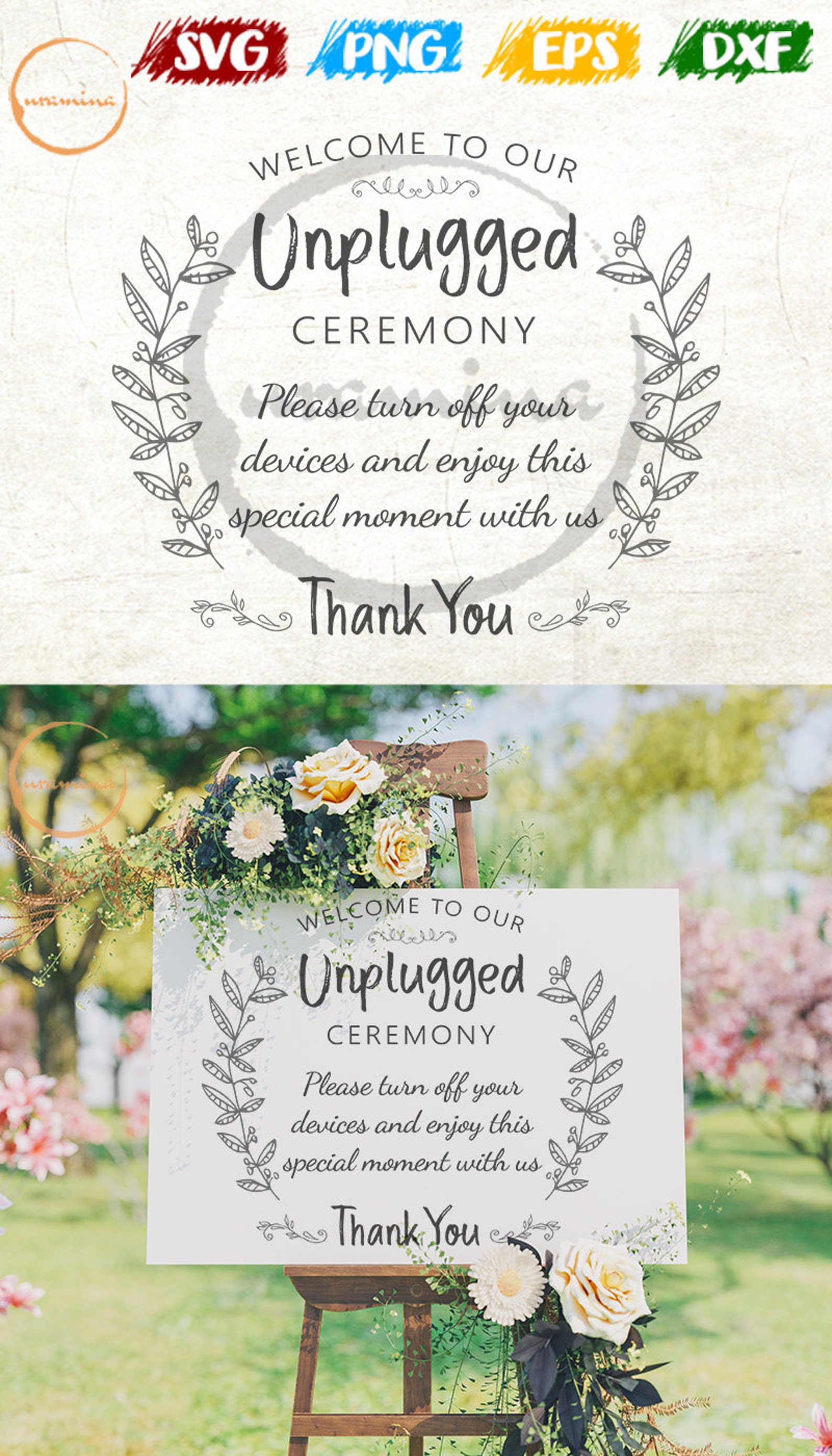 Free Free 195 Welcome To Our Unplugged Wedding Svg SVG PNG EPS DXF File