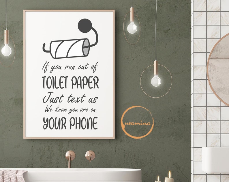 Download Funny Toilet Paper Roll Sign SVG Home Cut Files Bathroom ...