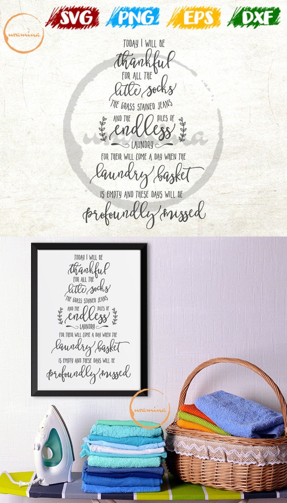 Endless Laundry Svg Empty Laundry Basket Svg Cut Files Etsy