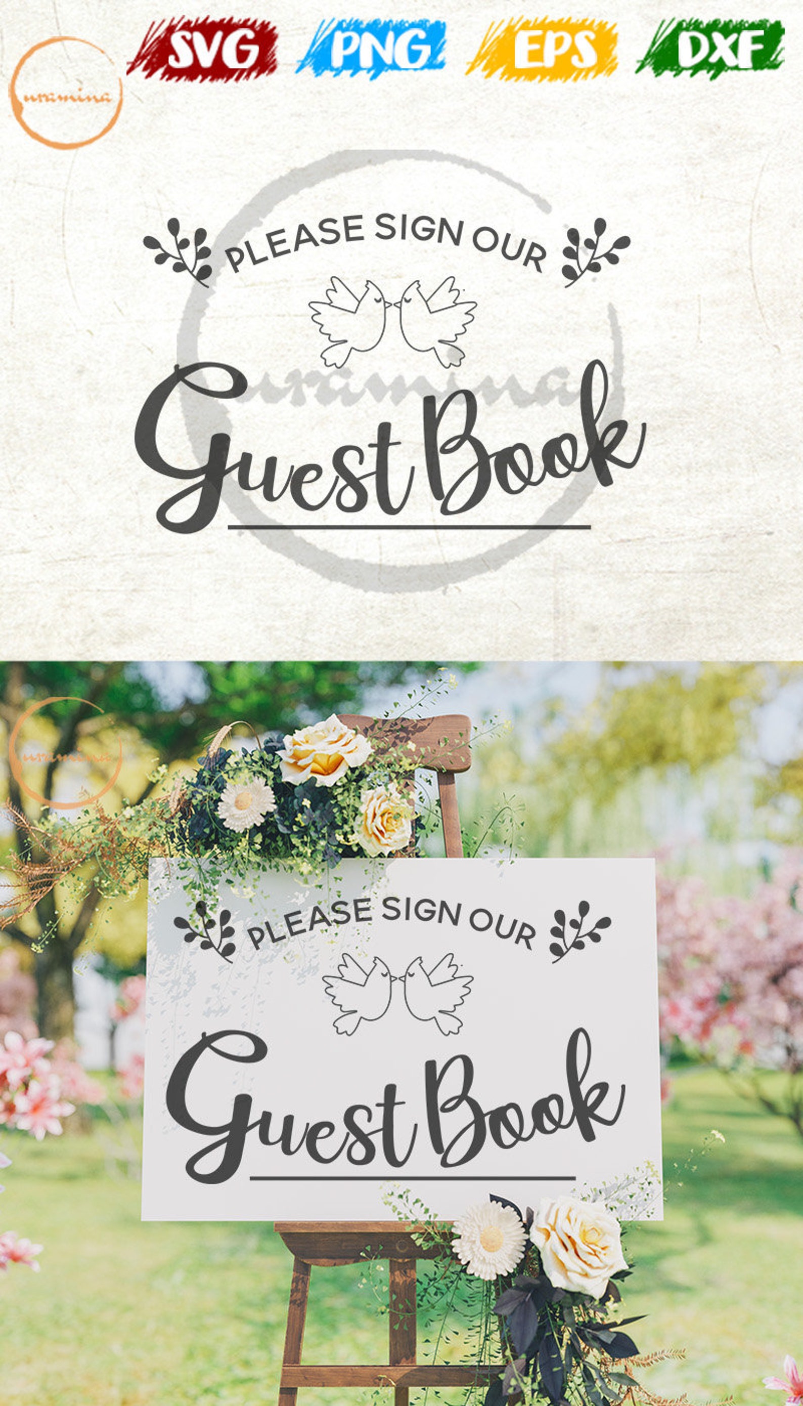 Please Sign Our Guest Book SVG. Cut Files for Cricut Etsy