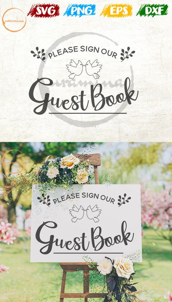 Download Please Sign Our Guest Book SVG. Cut Files for Cricut | Etsy