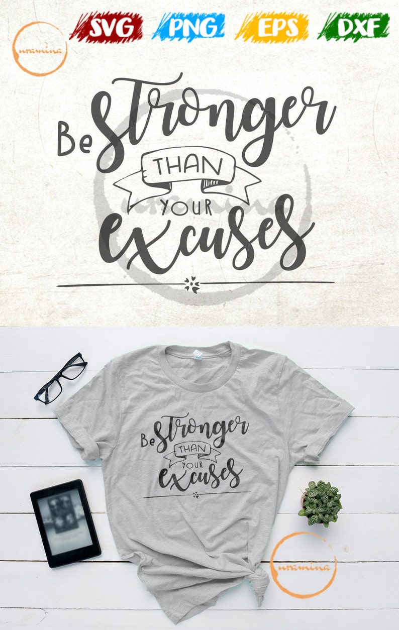 Seien Sie Starker Als Ihre Ausreden Svg Workout Motivation Etsy