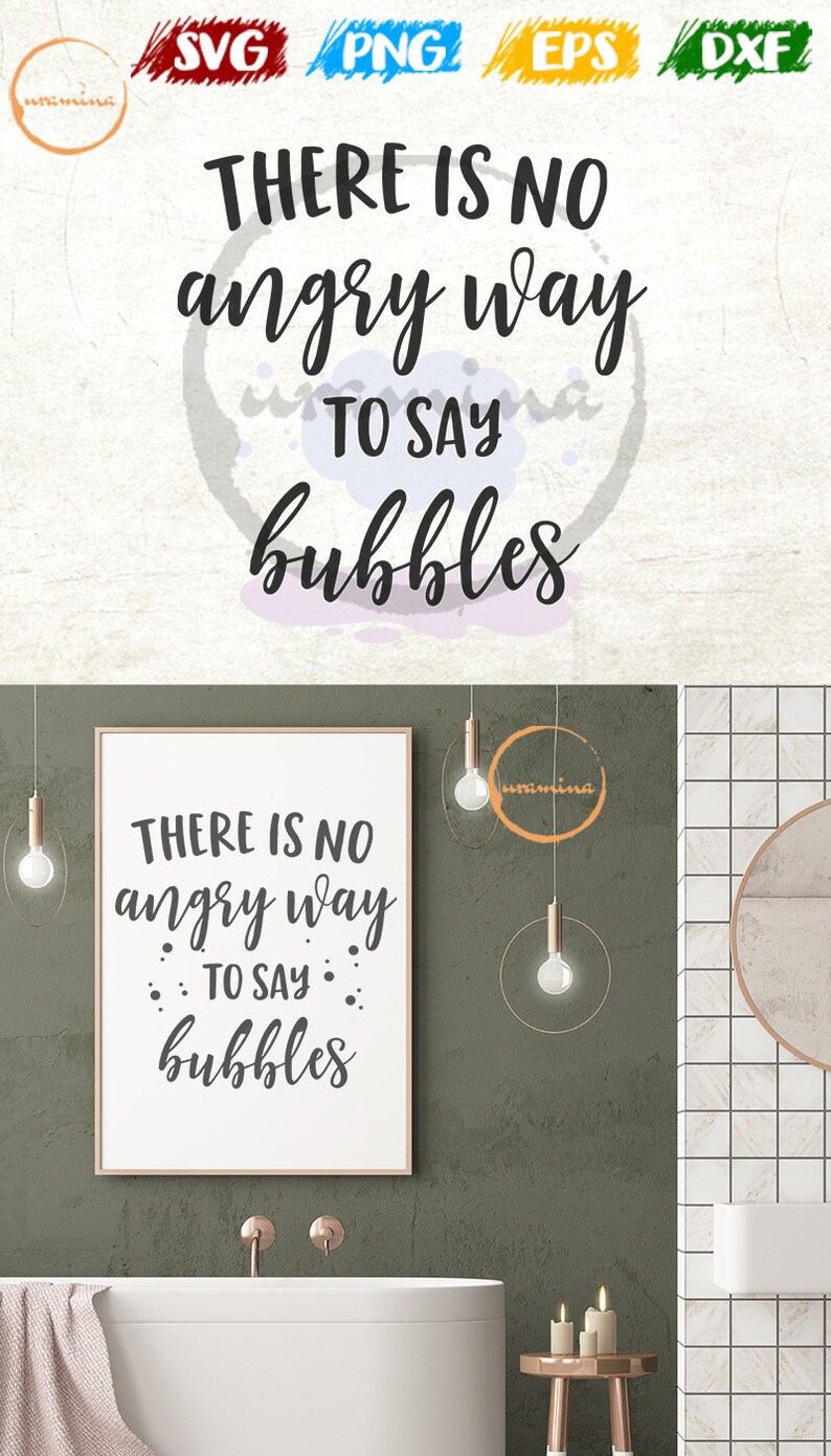 Bathroom Wall Decor SVG Bathroom Wall Art Prints Say Bubbles Etsy