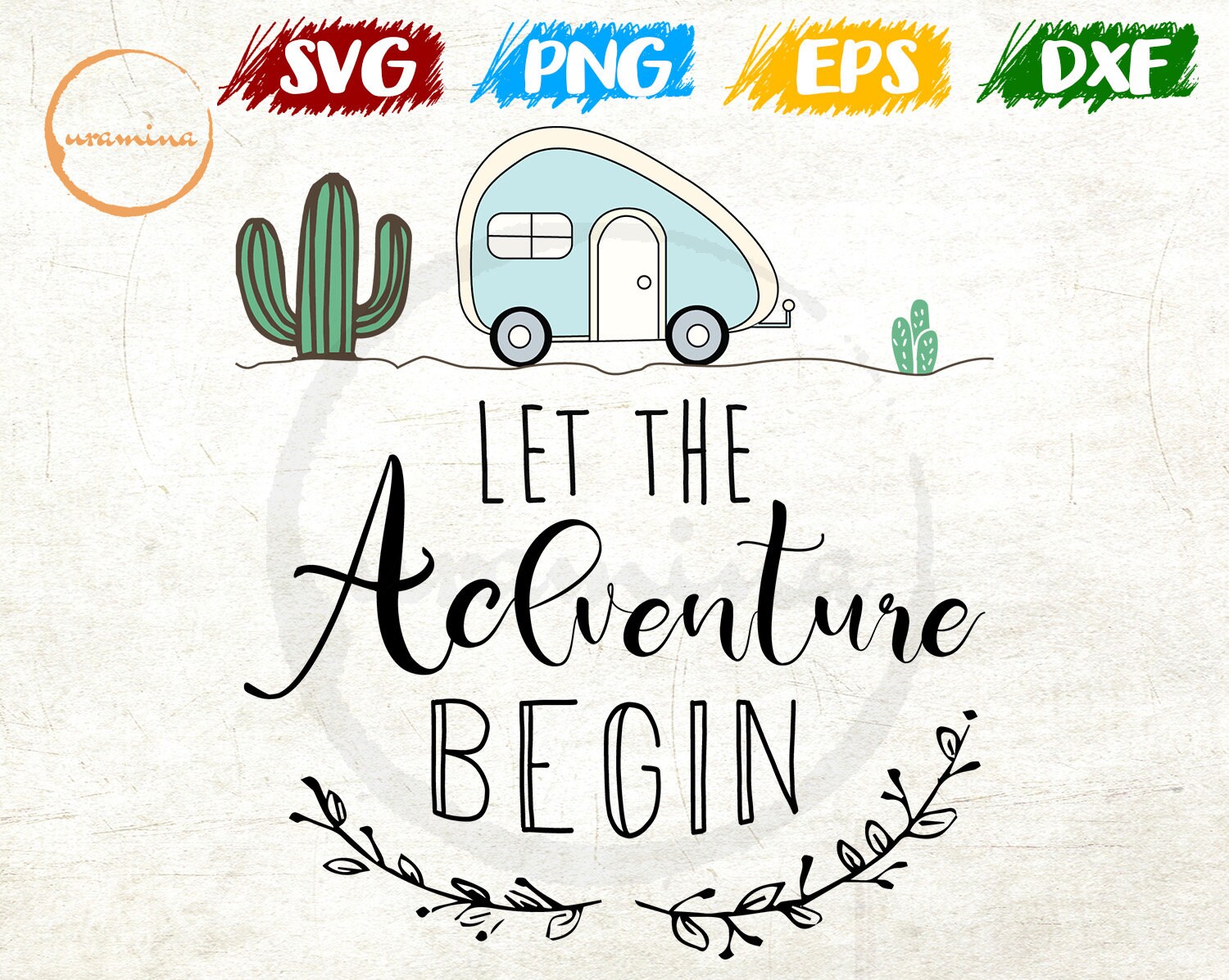 Download Let The Adventure Begin SVG. Summer Camping Trip with ...