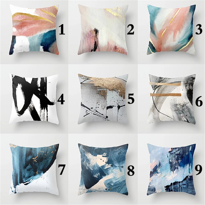 Oil Painting Art Pillow Cover Throw Pillow Case16 X 1618 X Etsy