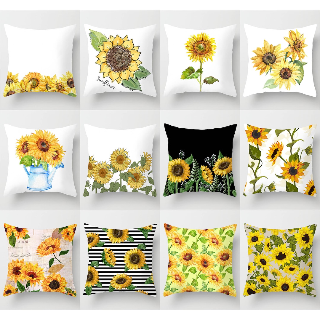 Sunflower Pillow Cover,throw Pillow Case,16 X 1618 X 1820 X 2024 X 24