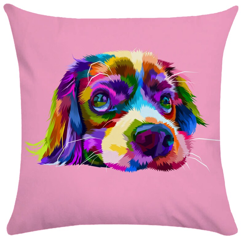 Colorful Cute Dog Pillow Cover16 X 1618 X 1820 X 2024 X - Etsy