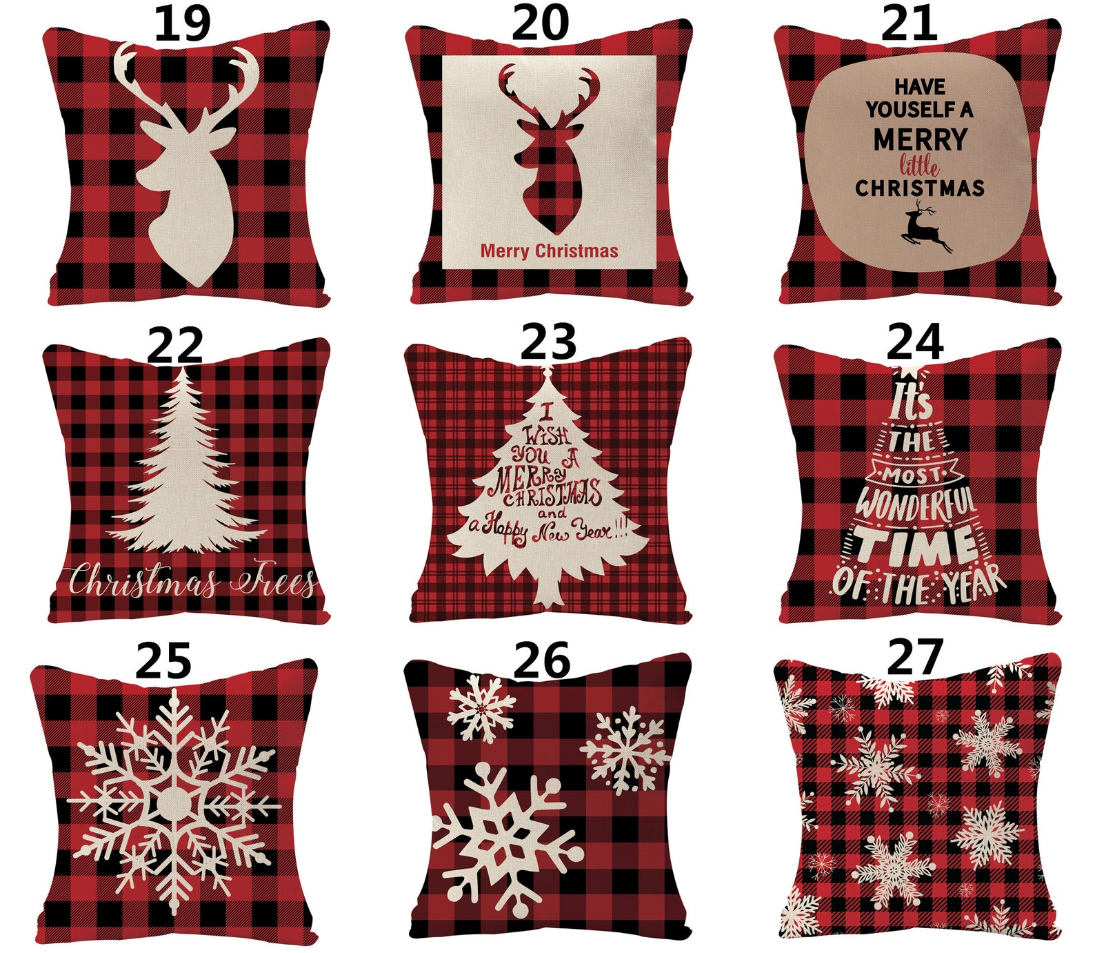 Farmhouse Christmas Pillow Cover 16 X 1618 X 1820 X 2024 X Etsy