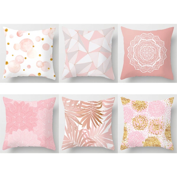 Pink Flower Pillow Etsy