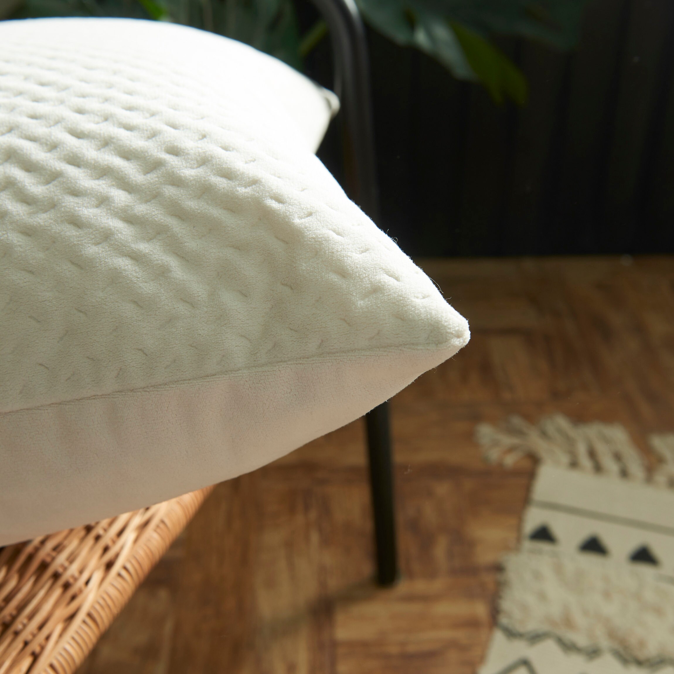 Embossing Velvet Pillow Covers 18 X 18solid Color Throw Etsy