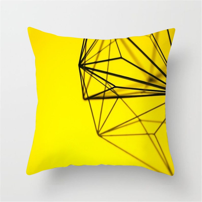Yellow Pillow Coversthrow Pillow Casescreative/geometricfor Etsy