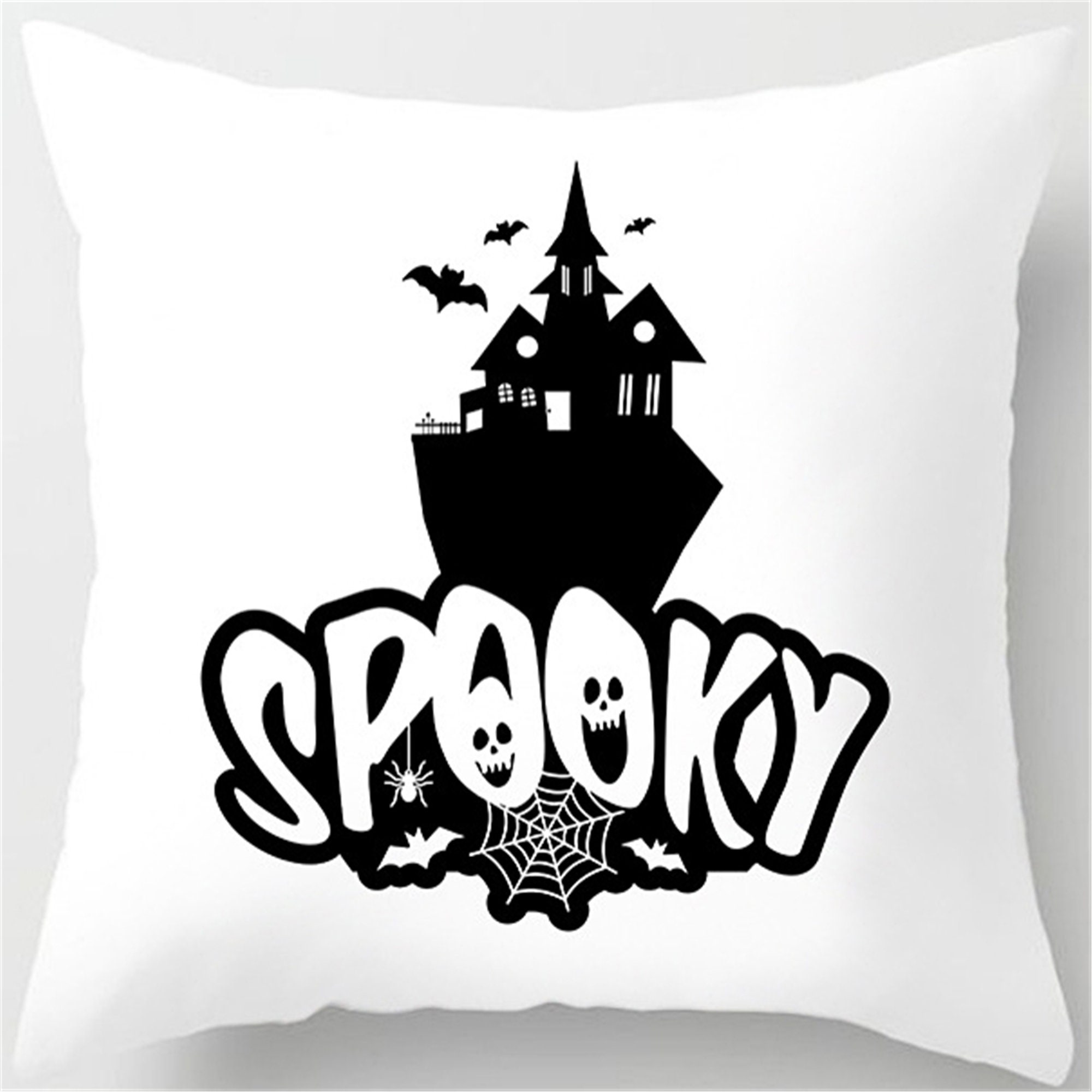 Black and White Halloween Pillow cover 16 x 1618 x 1820 x Etsy
