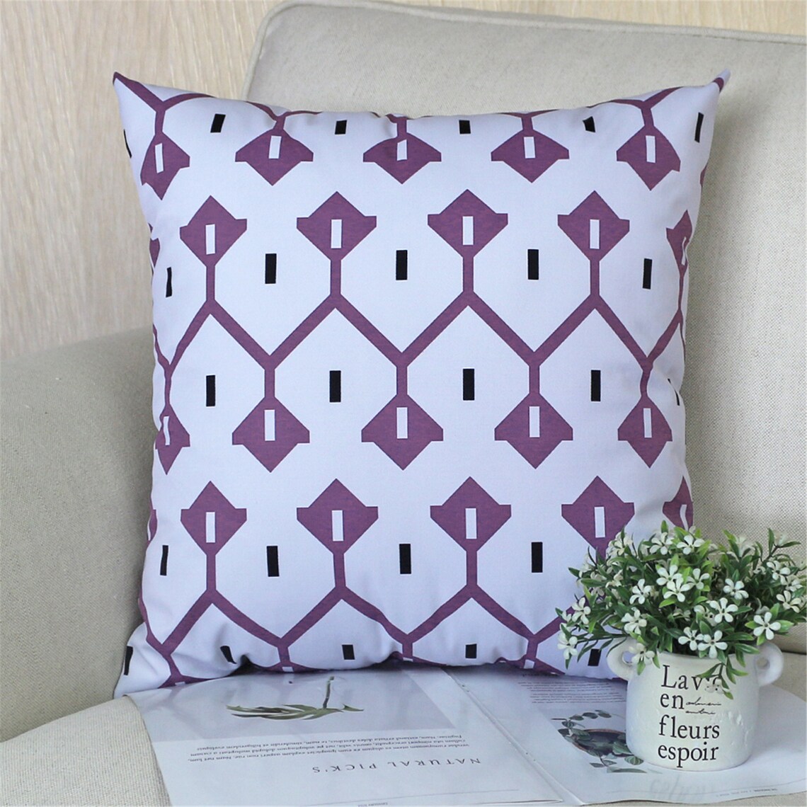 Purple Patio Outdoor Pillow coversWaterproof Throw Pillow Etsy