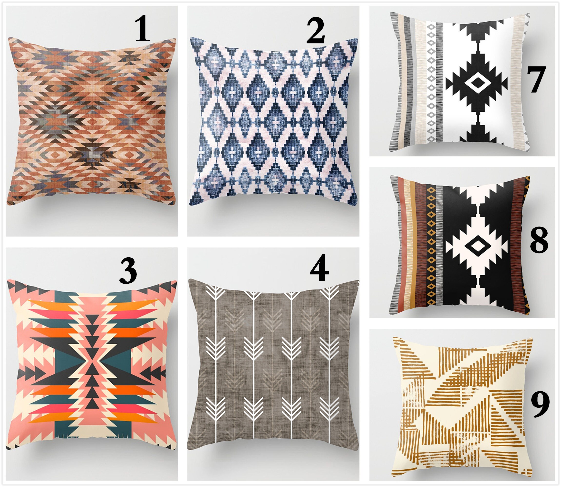 Jacquard Pillow cover 16 x 1618 x 1820 x 2024 x 24Throw Etsy