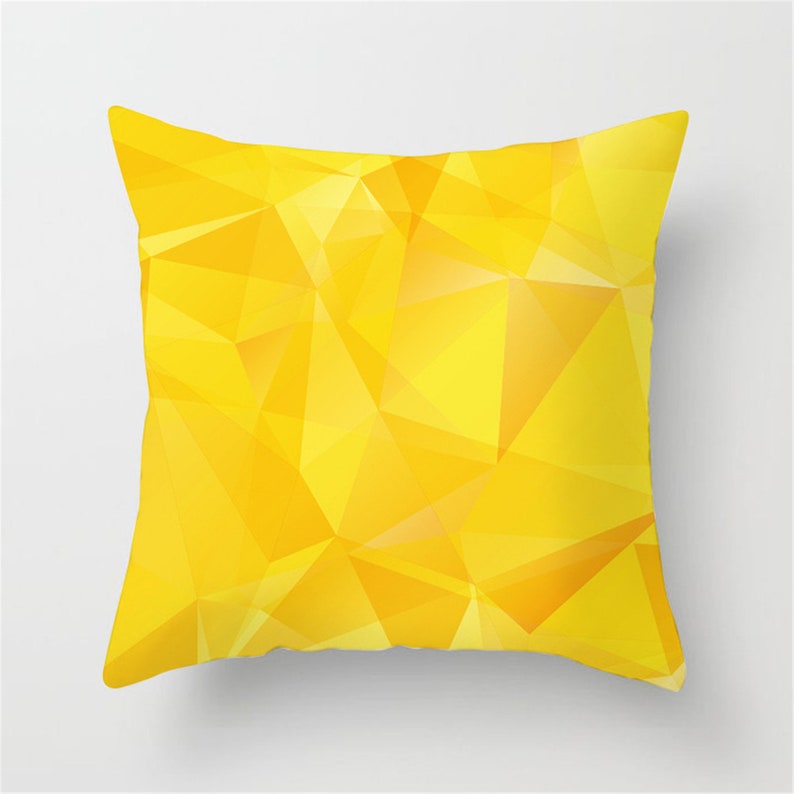 Yellow Pillow Coversthrow Pillow Casescreative/geometricfor Etsy