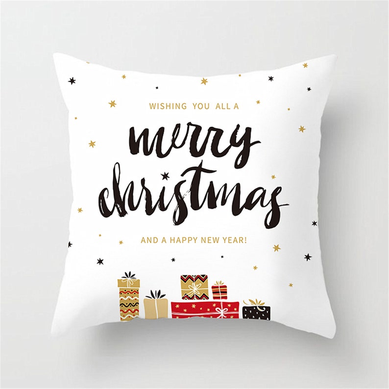 Merry Christmas Pillow Covers 16 X 1618 X 1820 X 2024 X 24 Etsy