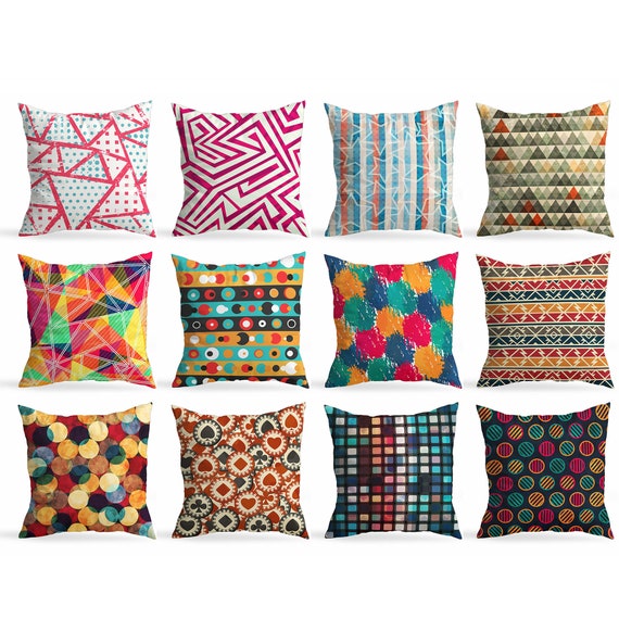 Velvet Soft Soild Square Throw Pillow Covers, Pack of 2 - Multi-Color