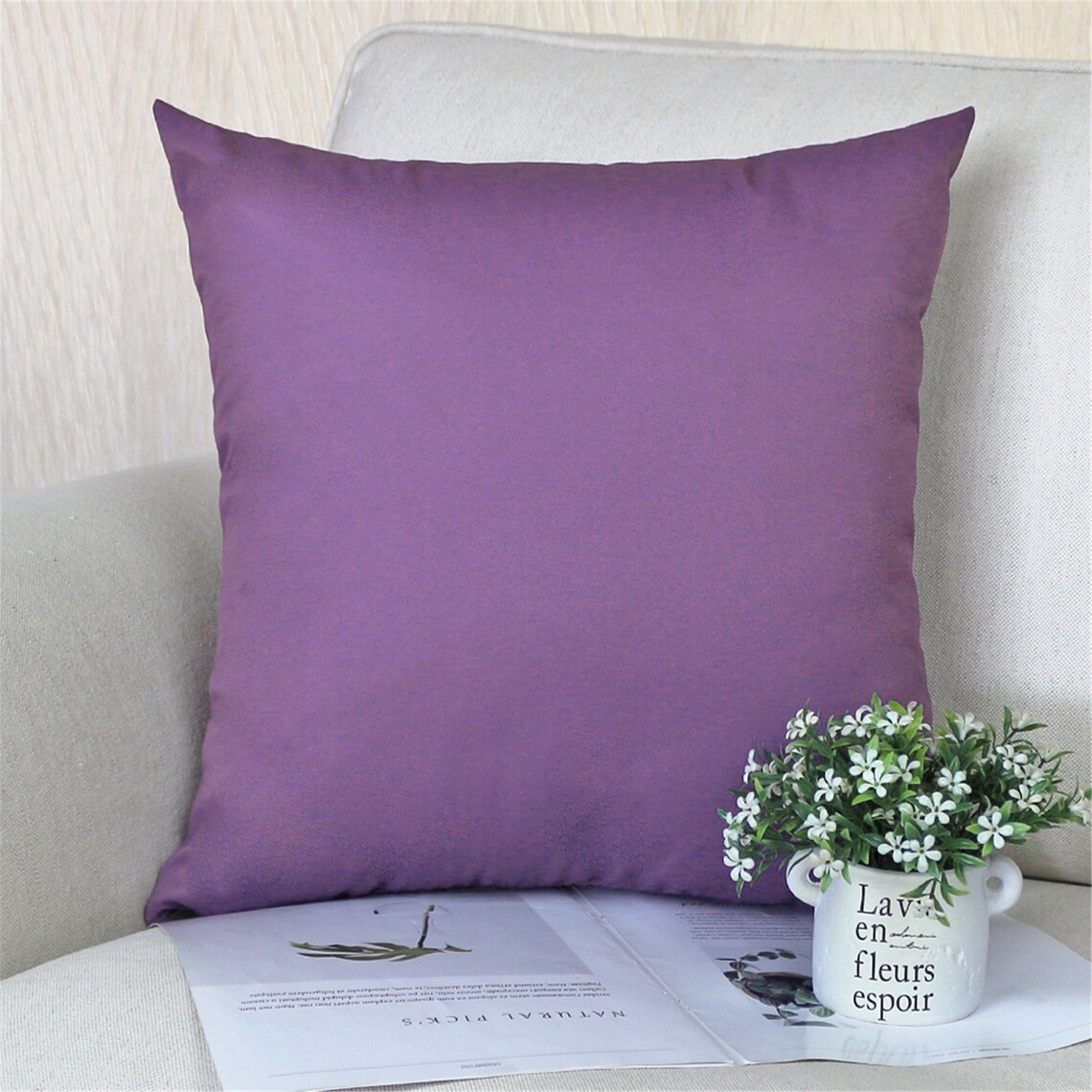 Purple Patio Outdoor Pillow coversWaterproof Throw Pillow Etsy