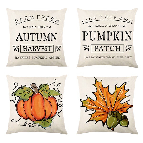 Autumn Pillow Cover Etsy