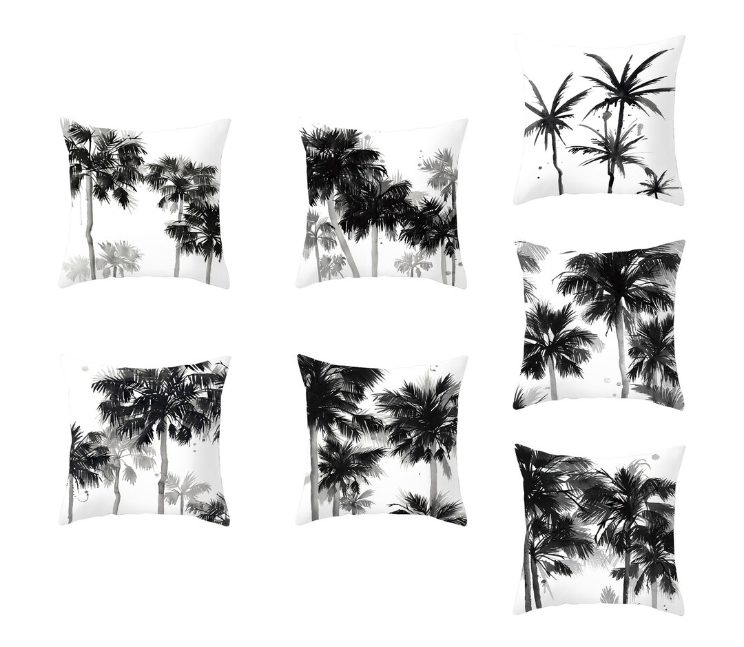 Black and White Pillow Cover 16 X 1618 X 1820 X 20coconut Etsy