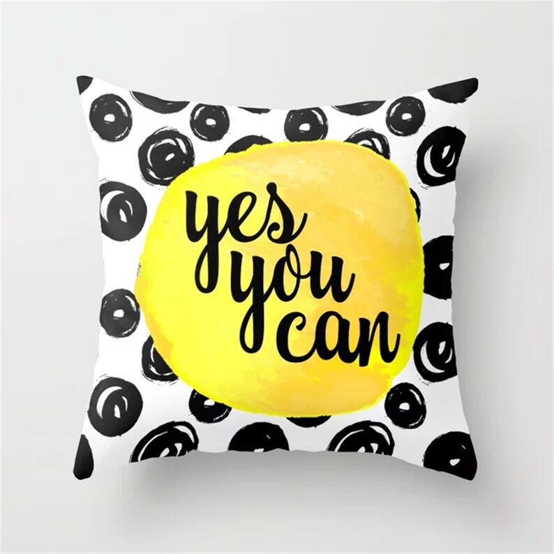 Yellow Pillow Coversthrow Pillow Casescreative/geometricfor Etsy
