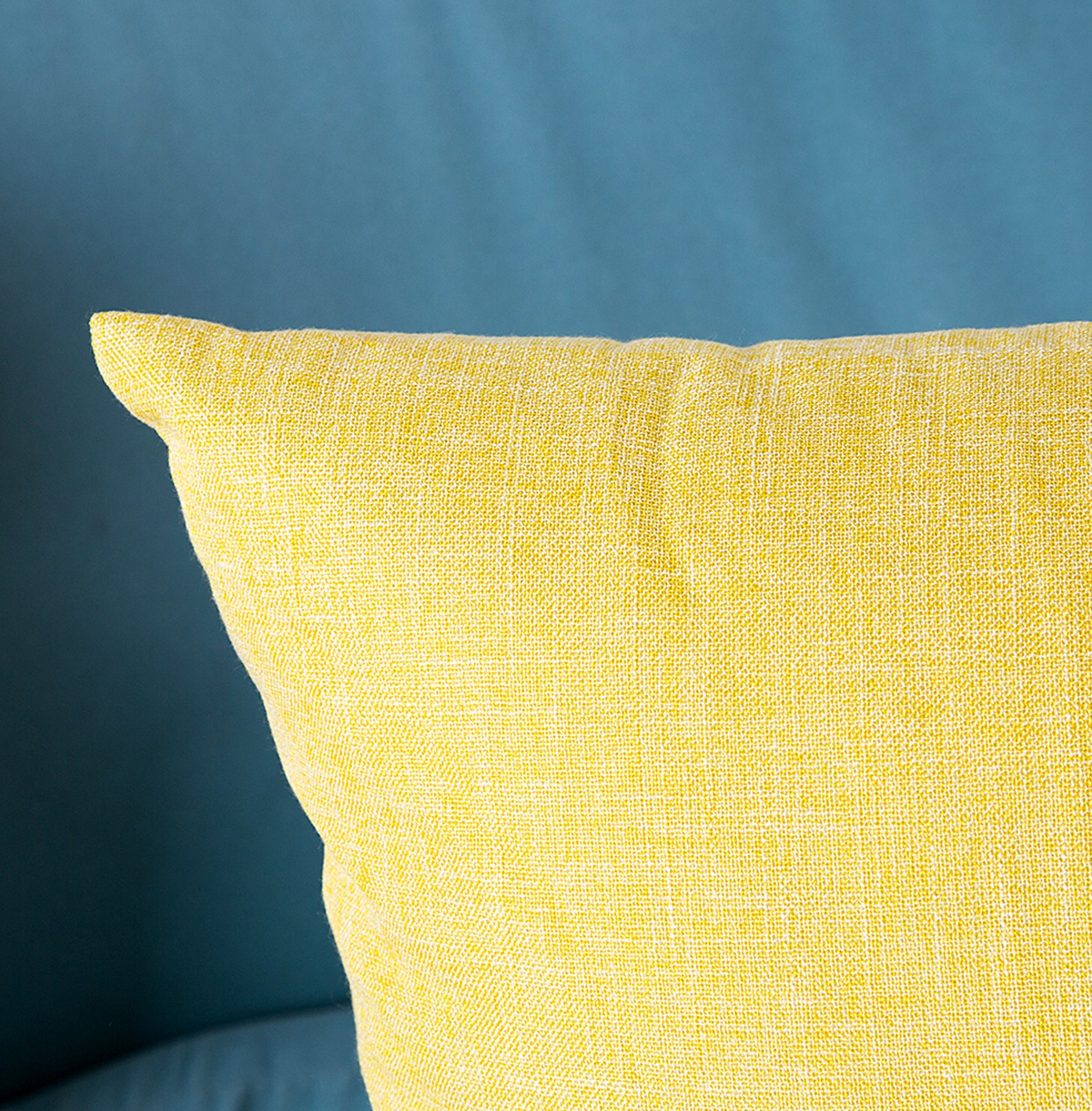 Solid Cotton Linen Pillow Cover 18 X 18 Throw Pillowcasesofa Etsy