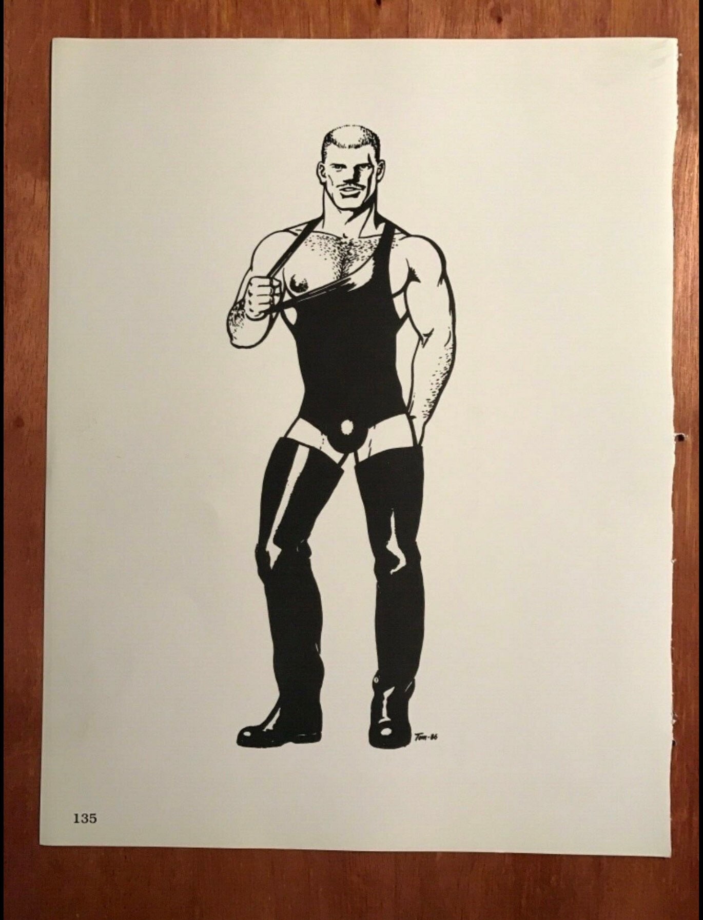 Art Page/Print TOM of FINLAND Book Retrospective 3 1st ed. Etsy