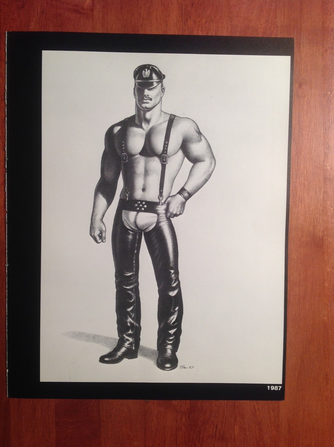 Art Page/Print 8.5 x 11 from TOM of FINLAND Art Book Etsy