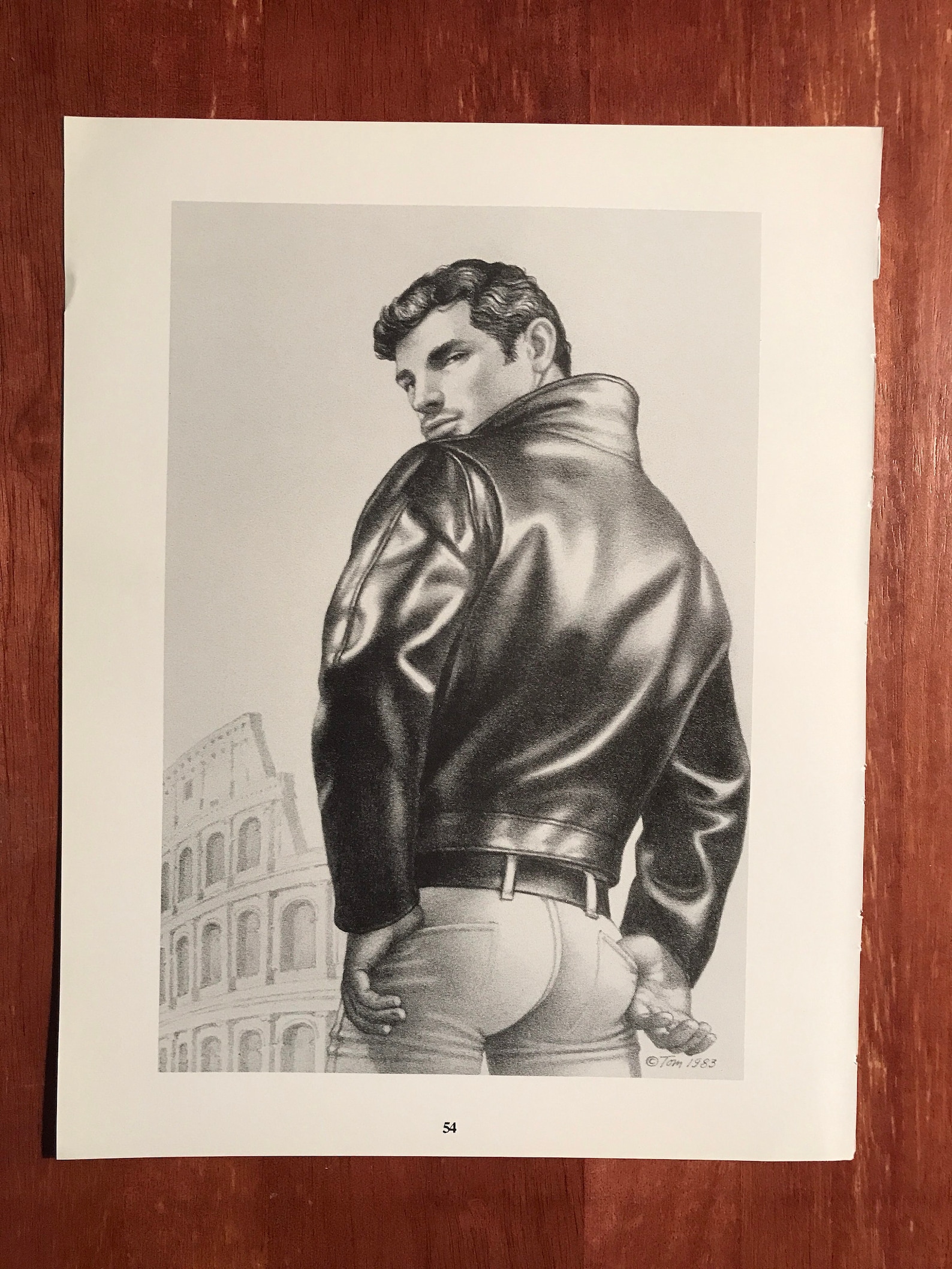 Art Page/Print 8.5 x 11 de TOM of FINLAND Art Book Etsy
