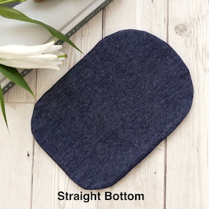 Denim Stoma bag cover. Ostomy bag cover. Ileostomy bag cover. Colostomy bag cover.100% Cotton for maximum comfort. image 1