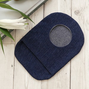 Funda para bolsa Denim Stoma. Funda para bolsa de ostomía. Funda para bolsa de ileostomía. Funda para bolsa de colostomía. 100% Algodón para máxima comodidad. imagen 2