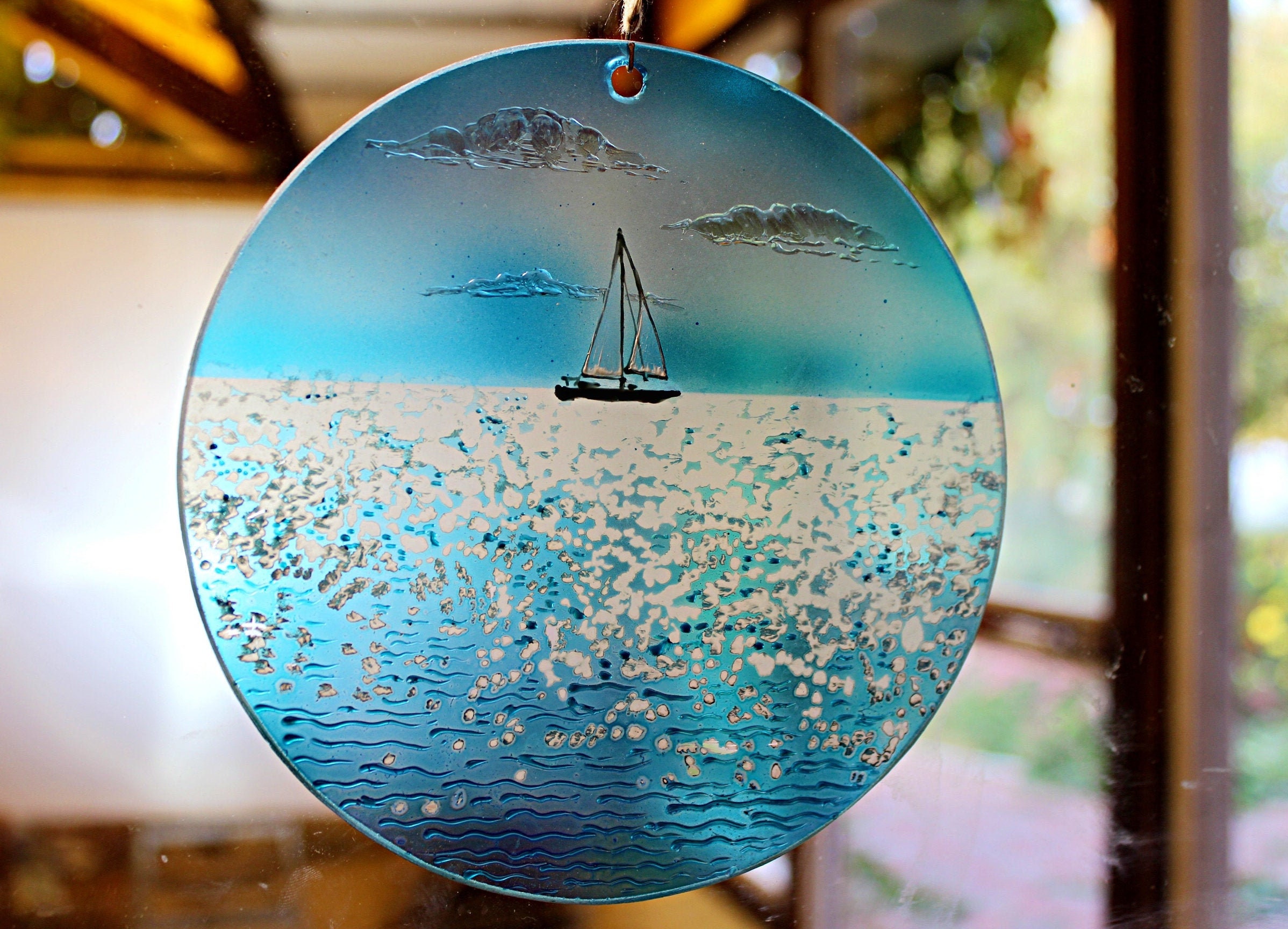 Personalized Coastal Christmas Beach Ocean Sea Ornament Custom Etsy