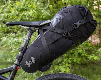 Waterproof Bike Saddle Bag 19L: Bikepacking Travel Gear