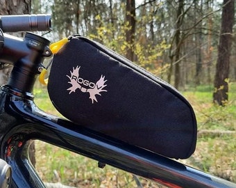 Fahrradtasche für Oberrohr (Schraubbefestigung), Tasche für Oberrohr vorne, Zubehörtasche, Snacktasche, Werkzeugtasche, Gastank, Sprittank, Fahrradgeschenk, ROGOVbags