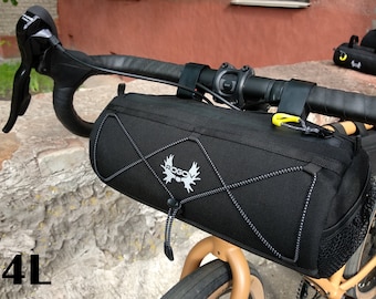 Bike handlebar bag 2-8L | Bike barrel bag | Bikepacking | Tool bag | Cycling gift
