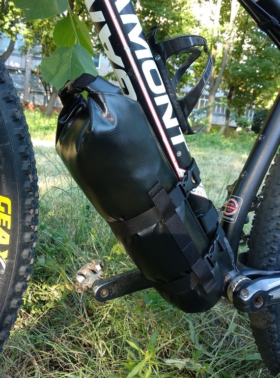 Bolsa de cuadro de bicicleta, impermeable ciclismo frontal tubo