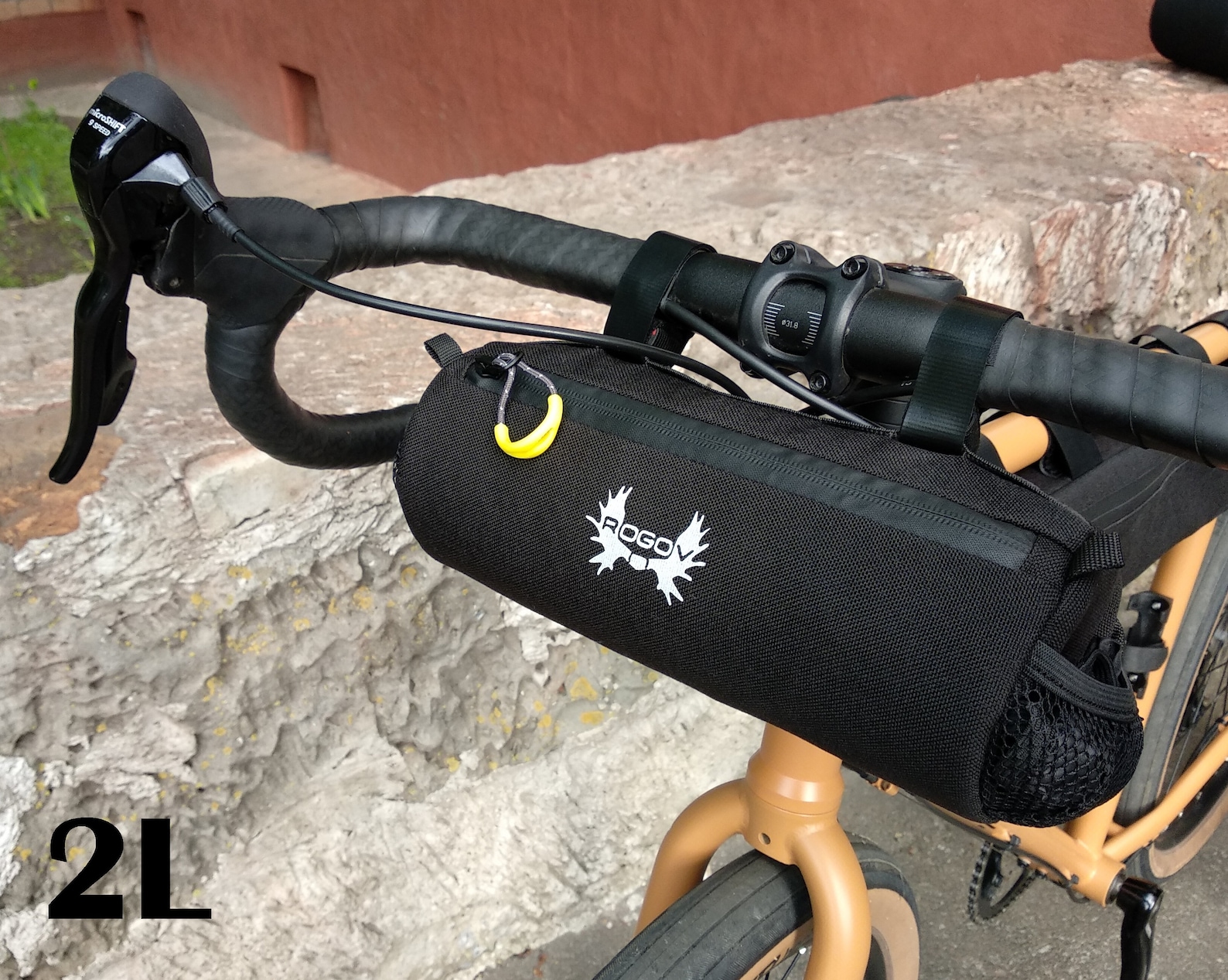 Bike handlebar bag handlebar bag front bike bag black 2L Etsy