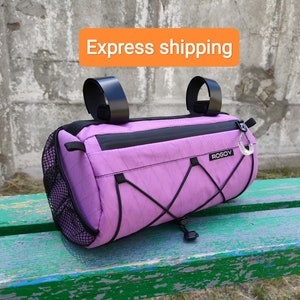 Bicycle handlebar bag 3,5L | bike barrel pouch | burrito bag