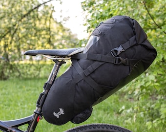Waterproof Bike Saddle Bag 26L: Bikepacking Travel Bag, Backpack