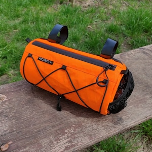 Bike handlebar bag 3,5-4L | Bike barrel bag | Bikepacking | Tool bag | Cycling gift