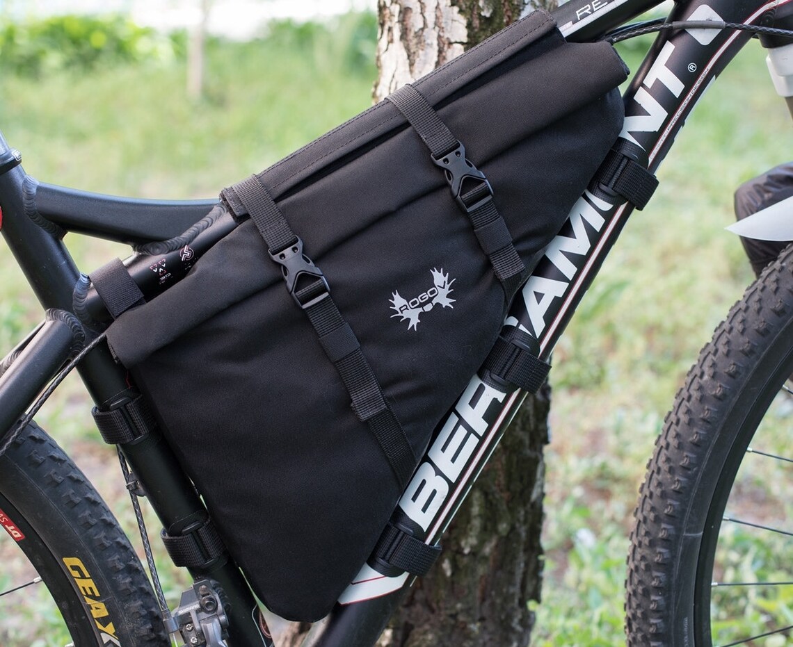 Custom full frame bag with roll in custom frame bag bike Etsy