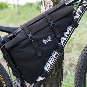Custom frame bag (roll up), triangle bag, bicycle travel accessories, bikepacking, cycling gift, custom made, ROGOVbags