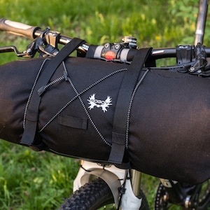Borsa impermeabile per manubrio della bicicletta 17L, borsa per manubrio della bicicletta, accessori da viaggio per bicicletta, bikepacking, borsa per attrezzatura da bicicletta, regalo per ciclismo, ROGOVbags