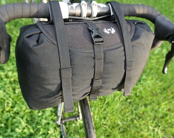Waterproof Bikepacking Handlebar Bag: 12L Dry Bag with Harness System