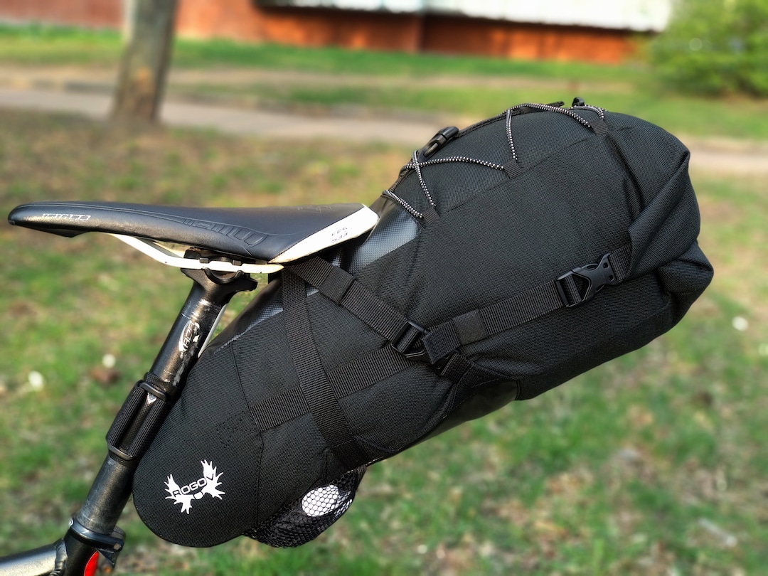 防水自転車サドルバッグ 13L: バイクパッキングギア - Etsy 日本